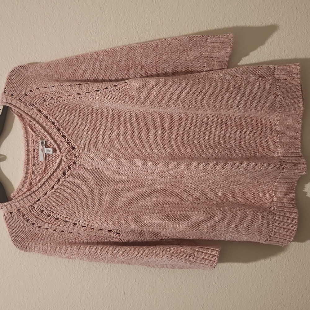 Sonoma Dusty Pink V-Neck Knit Sweater XL